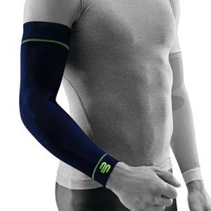 Bauerfeind Sports Armsleeve Compression Sleeves Arm Marinblå Främjar blodcirkulationen och påskyndar återhämtningen