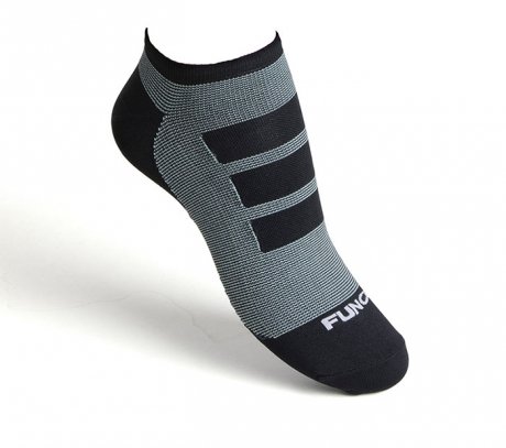 Funq Wear No Show Seamless Socks Nilit Breeze Svart Herr - 36-38