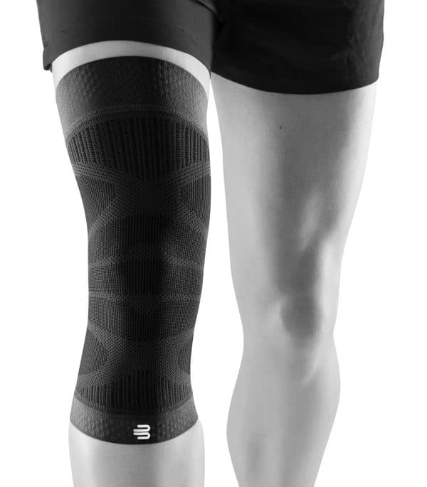 Bauerfeind sports-compression-kneesupport-svart framsida