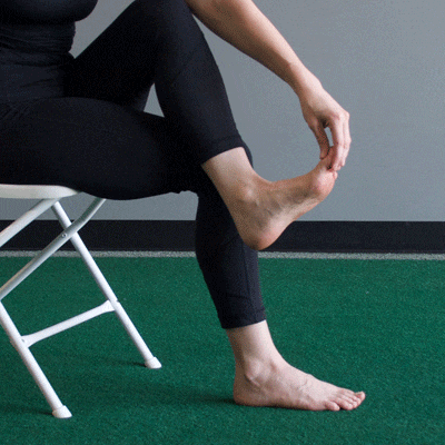 Stretch för plantarfascia - Supination Övning