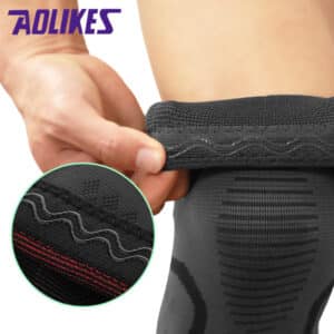 AOLIKES Elastiskt knästöd – Orange knäskydd