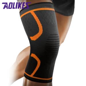 AOLIKES Elastiskt knästöd – Orange 2