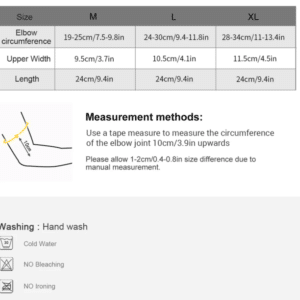 VBOSi Armbågsstöd med kompression och lätt stöd (svart)
